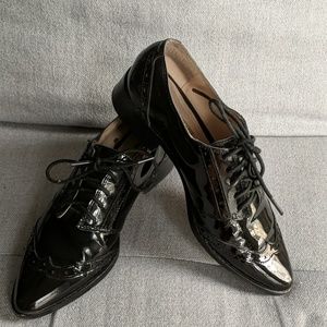 Louise et Cie black oxford flat